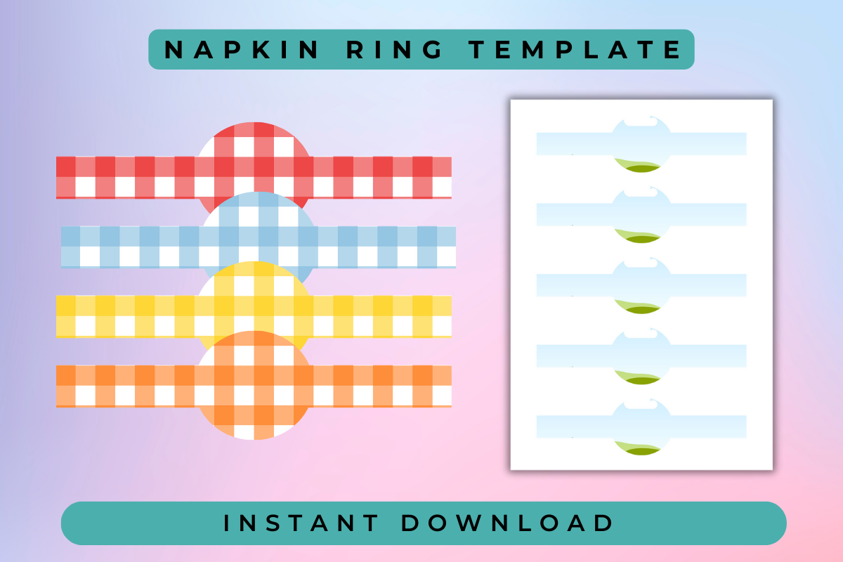 Canva Frame Napkin Ring Template