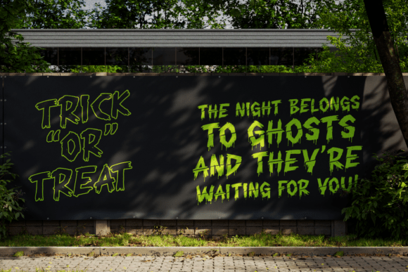 Chiller Mark Font - Preview 1