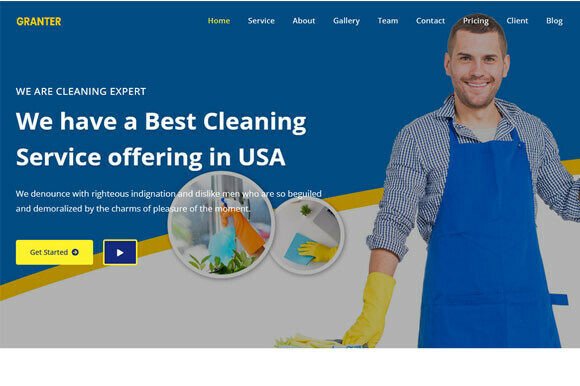 Cleaning Service Bootstrap Template