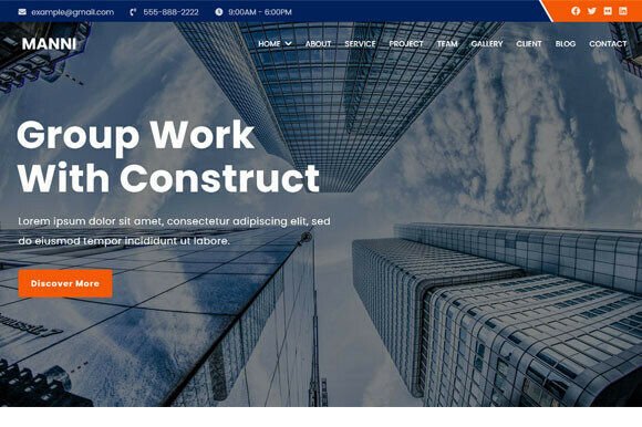 Construction of Builder HTML Template
