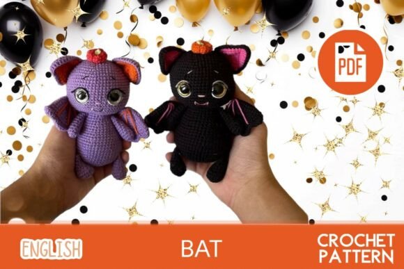 Crochet Bat Toy / HALLOWEEN Amigurumi