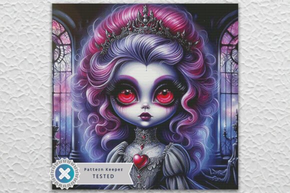 Cross Stitch Pattern PDF Halloween Goth