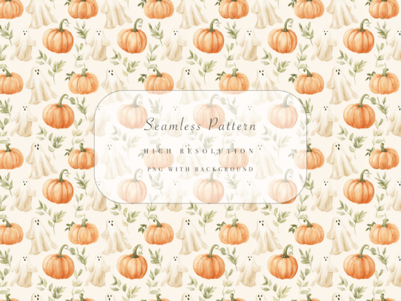 Cute Halloween Seamless Pattern