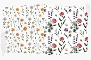 Floral Seamless Pattern Pack Graphic by Design Hub · Creative Fabrica