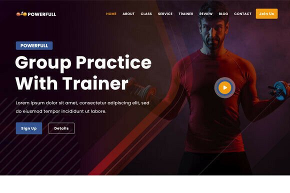 Gym & Fitness Html Template.