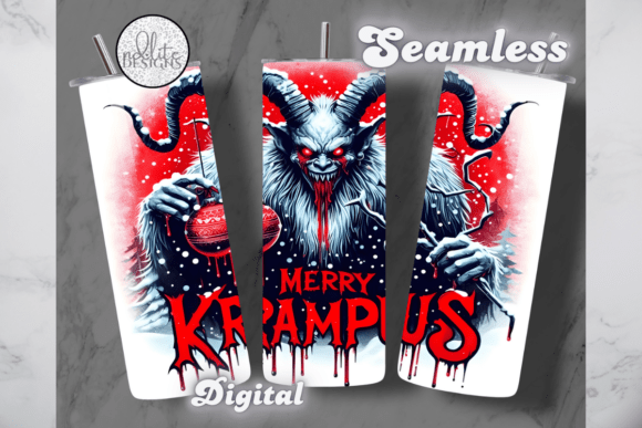 Merry Krampus Tumbler Wrap