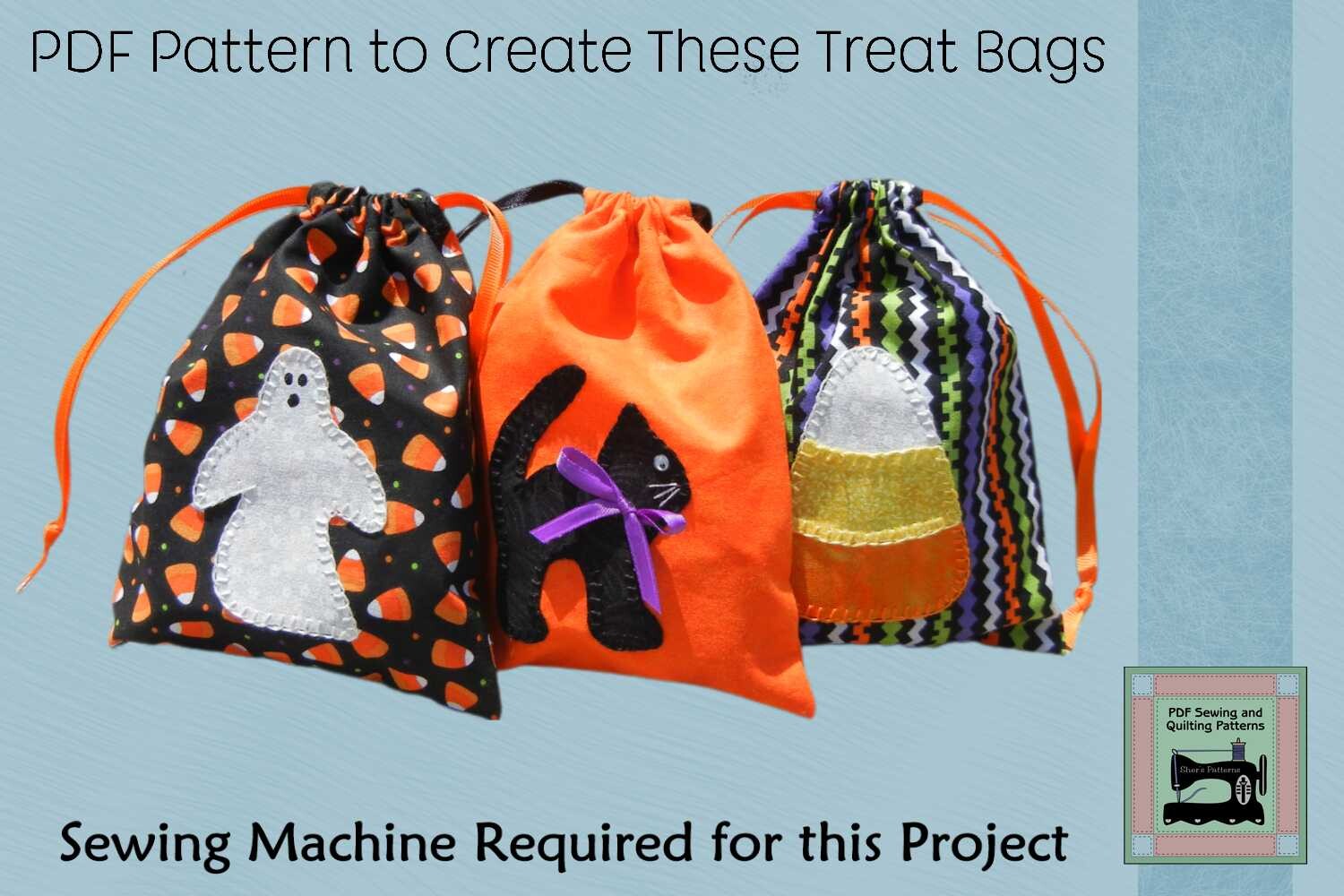 PDF Pattern Halloween Treat Favor Bags