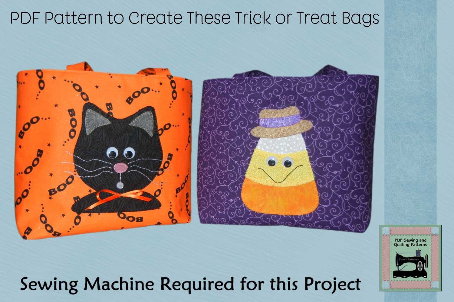 PDF Pattern for Trick or Treat Bags