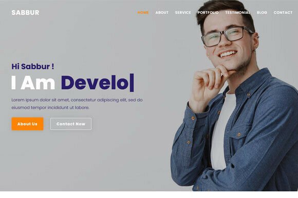 Simple Portfolio/Resume HTML Template