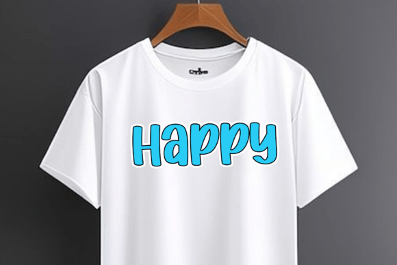 Simple Preppy Font PNG with transparent background - Preview 1