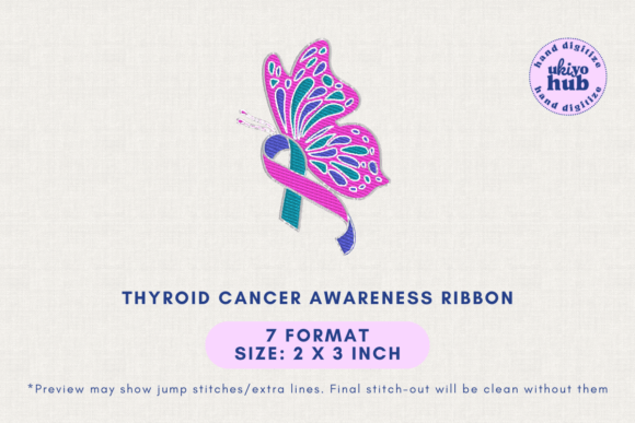 Thyroid Cancer Awareness Ribbon
