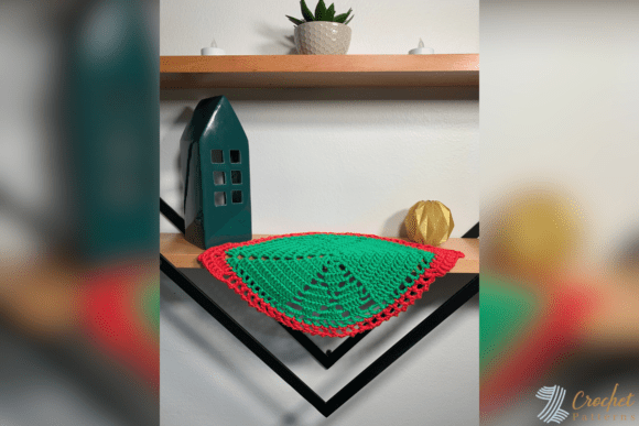 Vibrant Christmas Doily Crochet Pattern