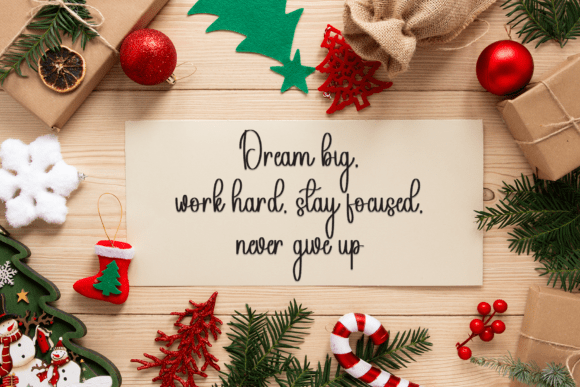 Christmas Birthday Font - Preview 4