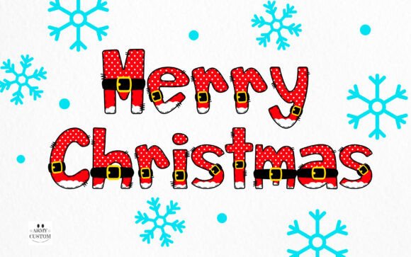 Christmas Santa Army Font - Preview 1