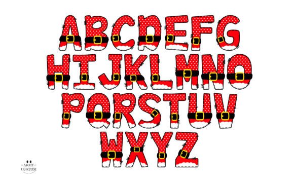 Christmas Santa Army Font - Preview 3