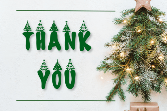 Christmas Tree Font - Preview 4