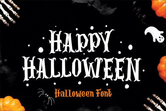 Spooky Halloween Font: Gothic Display Typeface for Posters & Crafts