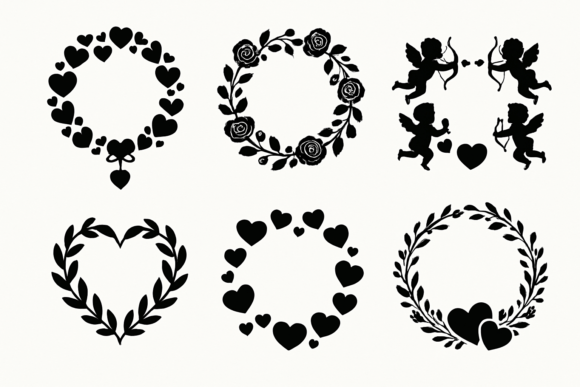 Valentine's Day Heart & Cupid Clipart