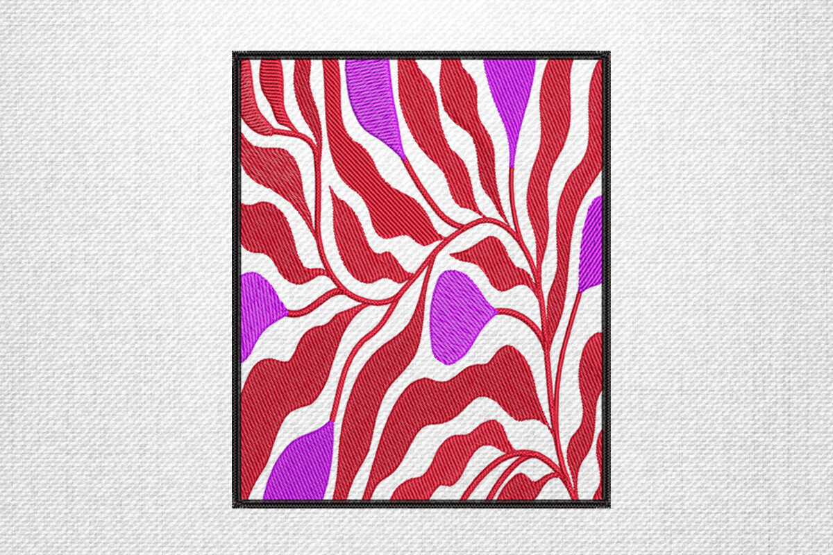 Abstract Red Purple Motif