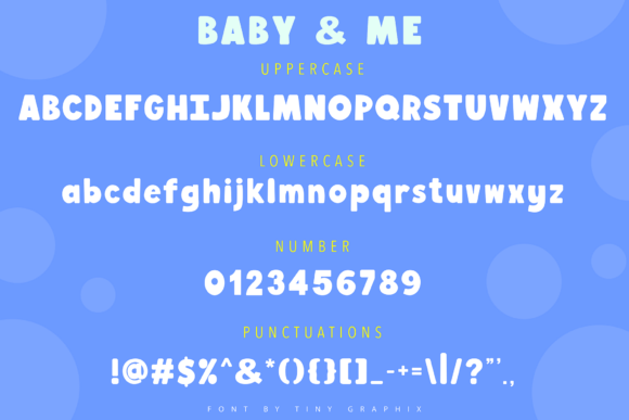 Baby and Me Font - Preview 1