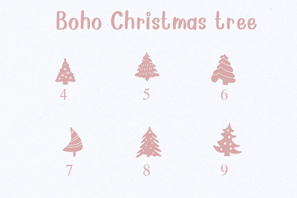 Boho Christmas Tree Font - Preview 3