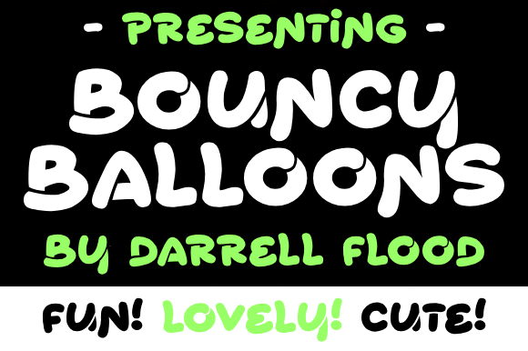 Bouncy Balloons Font - Preview 1