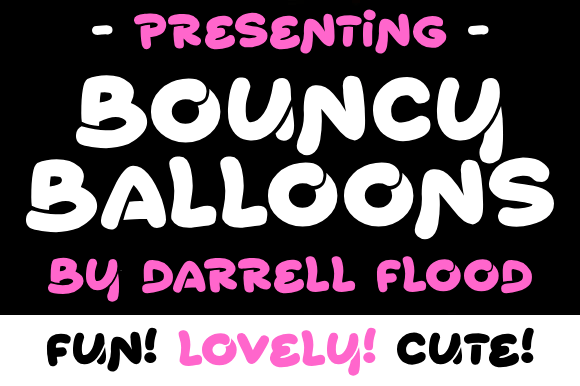 Bouncy Balloons Font - Preview 2