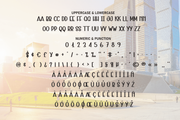 City Modern Font PNG with transparent background - Preview 5