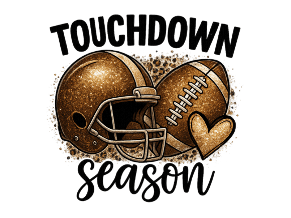 Glitter Football Season Digital Download