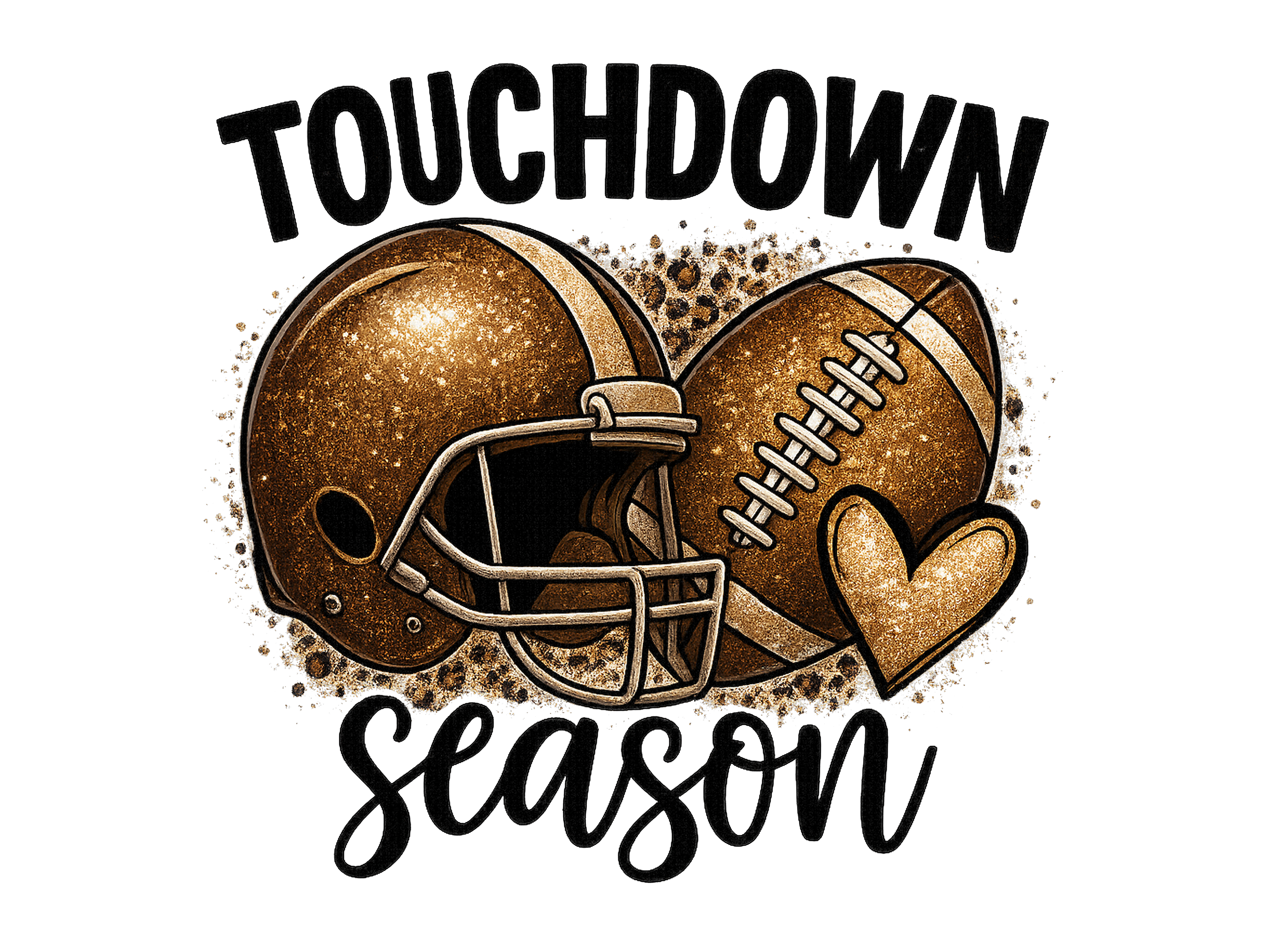Glitter Football Season Digital Download