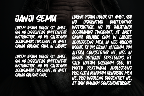 Janji Semu Font PNG with transparent background - Preview 2