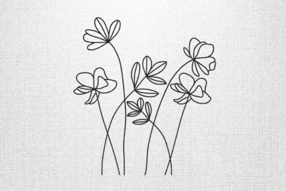 Minimalist Line Flowers