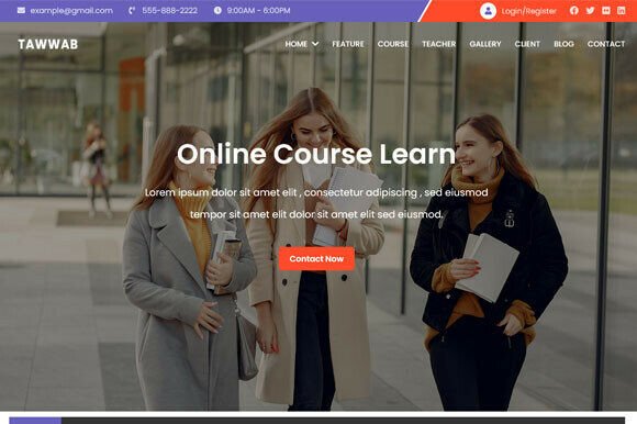 Online Course Education Template