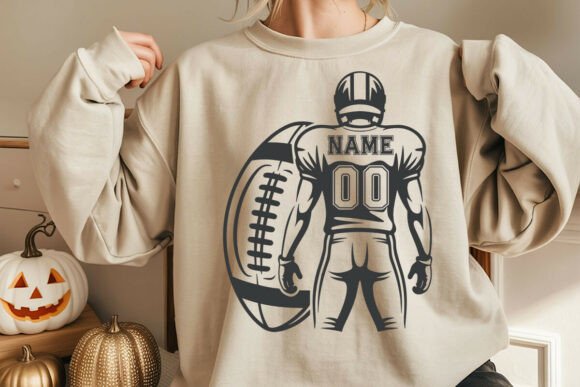 Personalized Football Player Svg