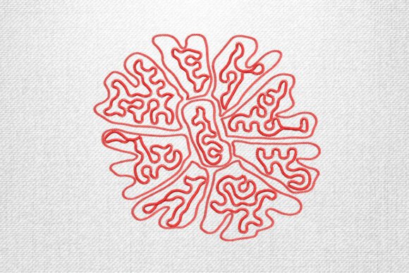 Red Abstract Mandala