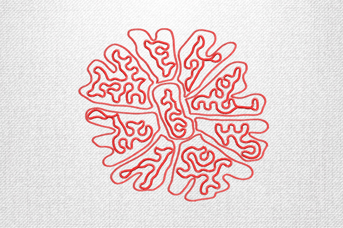 Red Abstract Mandala