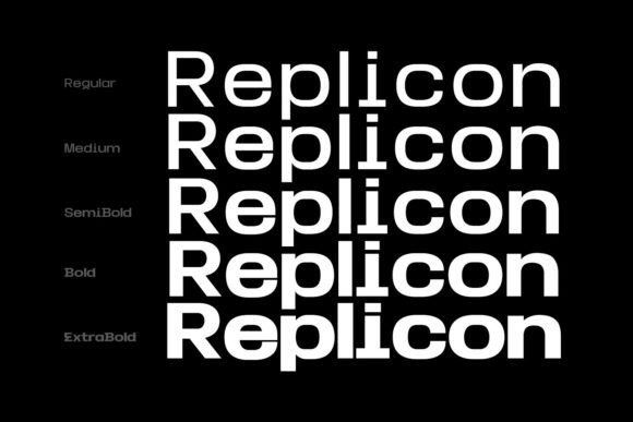 Replicon  Font PNG with transparent background - Preview 2