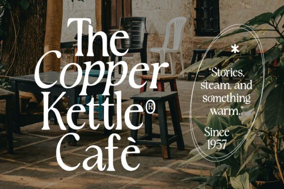 Rustique Serif Font PNG with transparent background - Preview 1