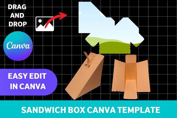 Sandwich Box Canva Template