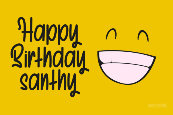 Small Smile Font PNG with transparent background - Preview 1
