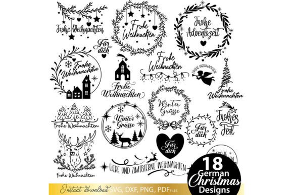 Weihnachten Bundle Plotterdatei Svg Png