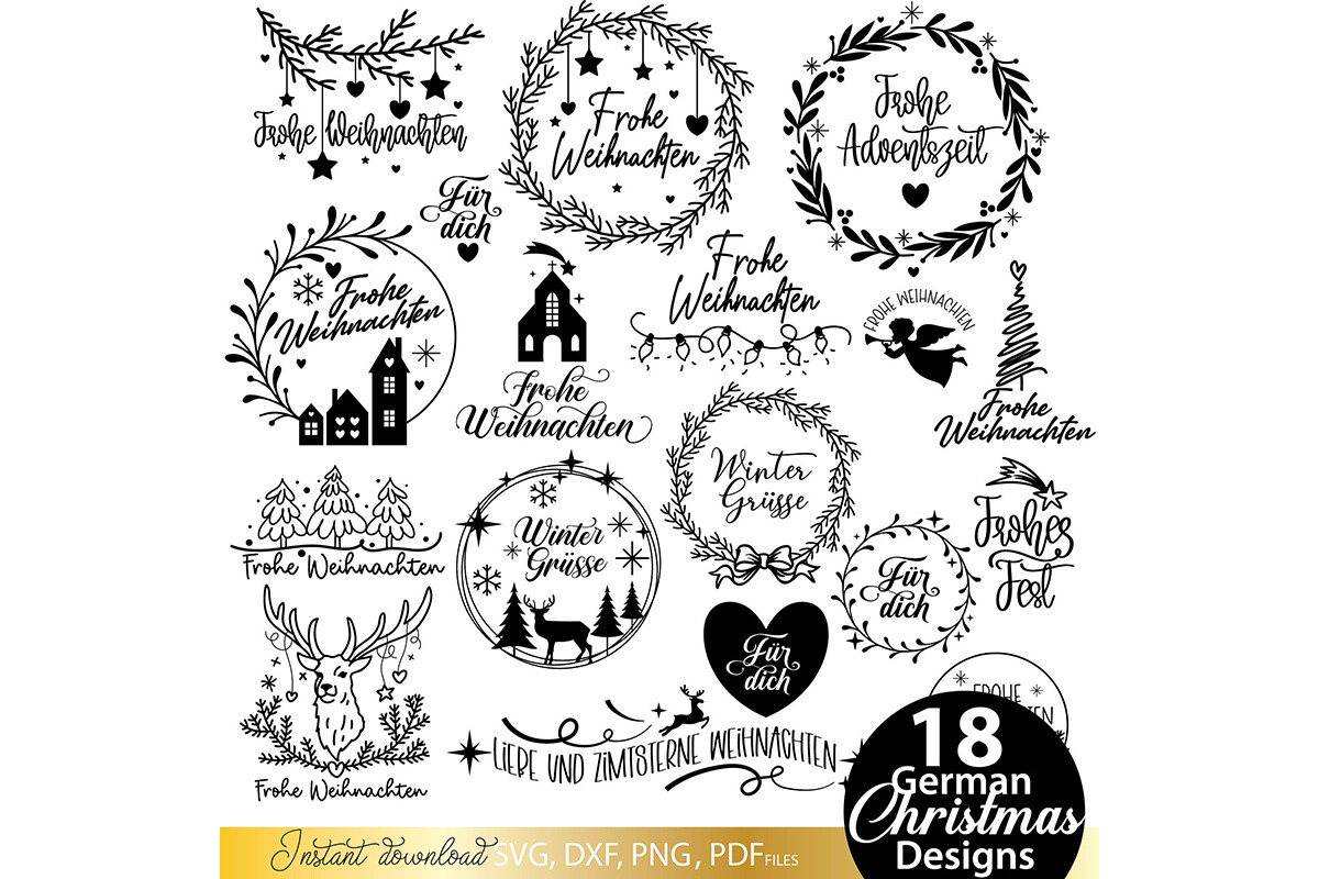 Weihnachten Bundle Plotterdatei Svg Png