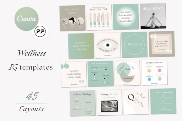 Wellness Instagram Templates