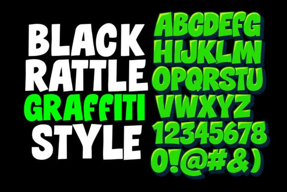 Black Rattle Font - Preview 1
