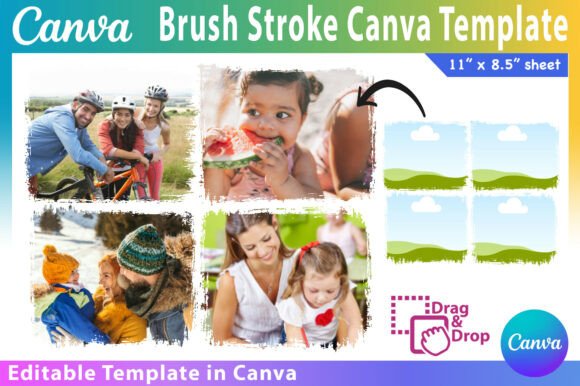 Canva Editable Frames Brush Stroke