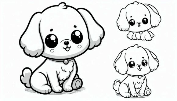 Cartoon Dog Sitting