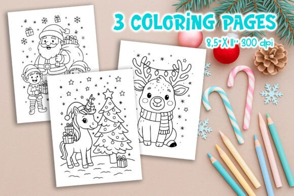 Christmas Kids Coloring Pages