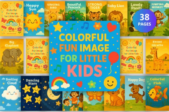 Colorful Fun Image for Little Kids Graphic by munjixpro · Creative Fabrica
