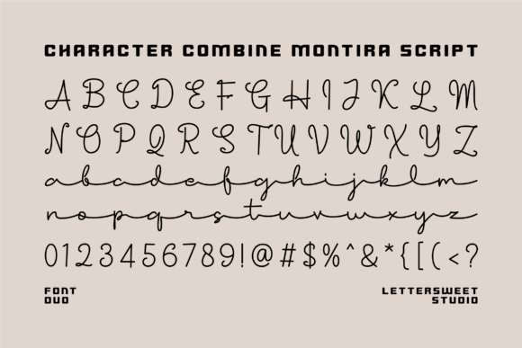 Combine Montira Font - Preview 1