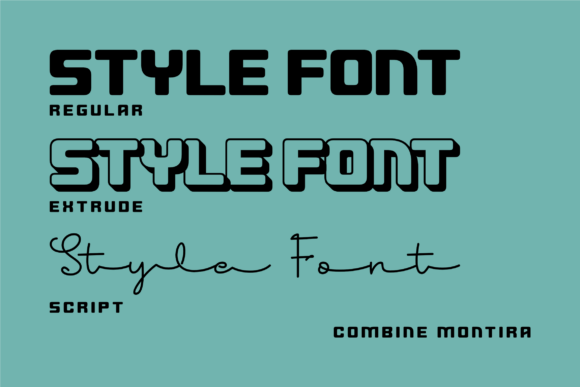 Combine Montira Font - Preview 3